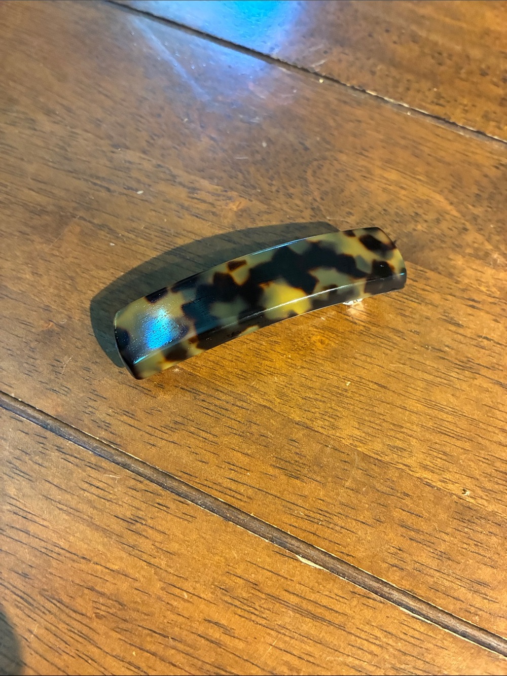 Classic France Luxe Tortoiseshell Rectangular Hair Barrette 💋